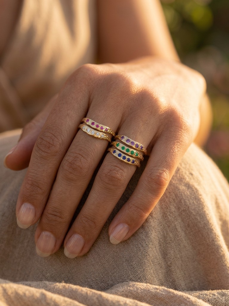 Bagues artisanales LylyJoy en or 18 carats